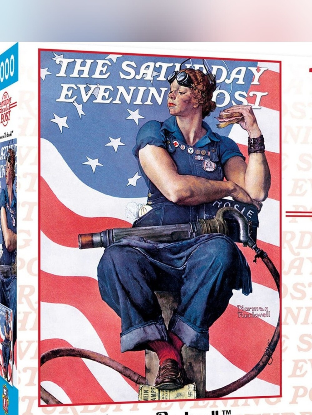 2/$14 Bundle "Rosie the Riveter" Jigsaw Puzzle Norman Rockwell